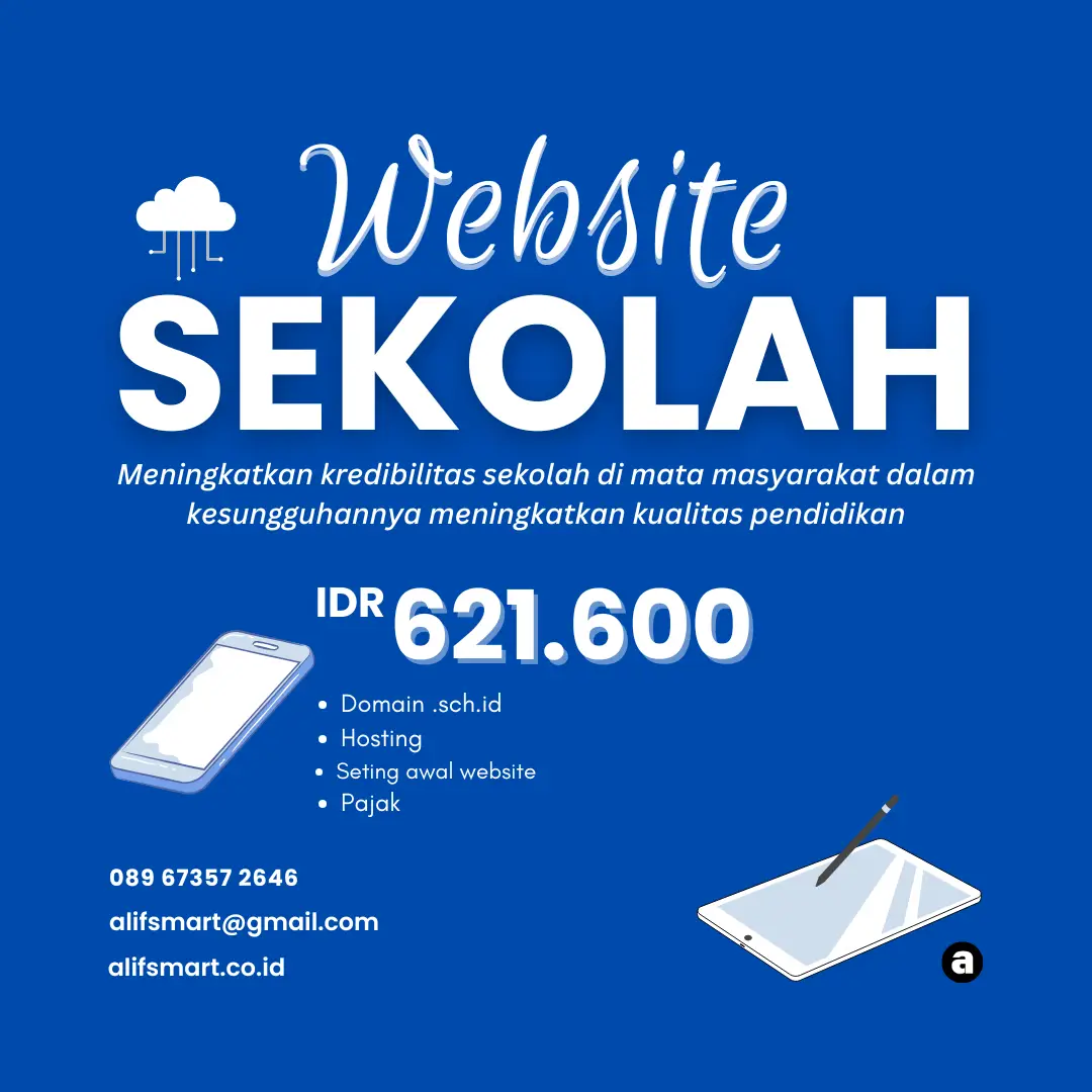 Promo Website Sekolah Murah, Modern dan Berkualitas