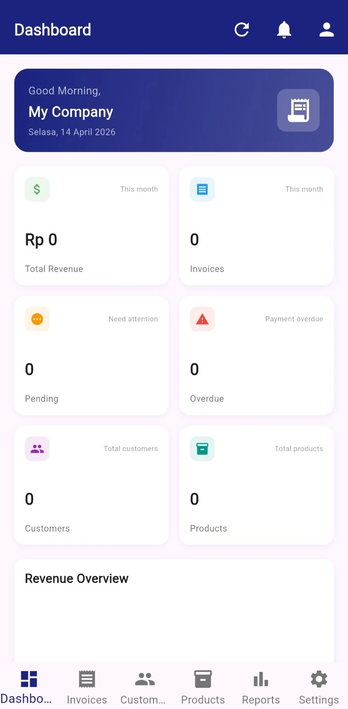Aplikasi Invoice Android Profesional untuk Bisnis Modern